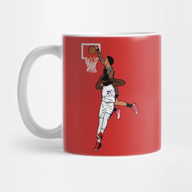 John Collins Dunk on Embiid by rattraptees